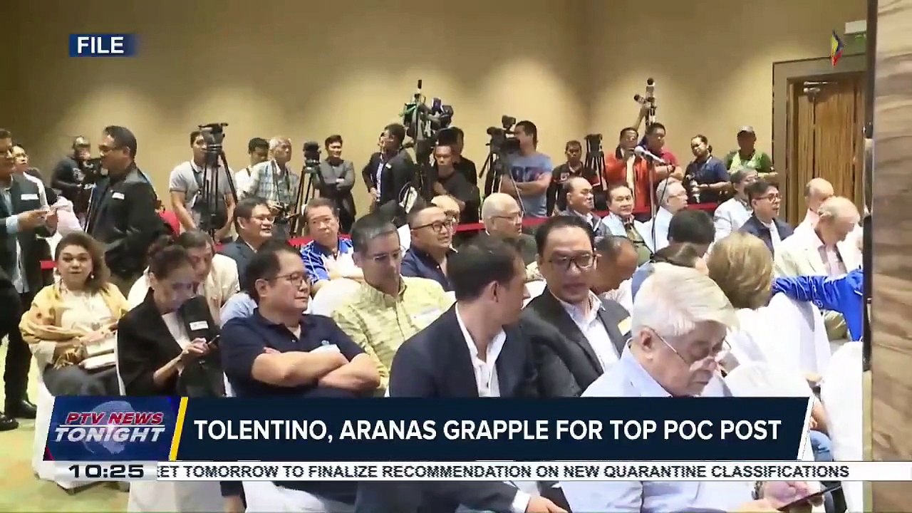 #PTVNewsTonight | SPORTS NEWS: Tolentino, Aranas grapple for top POC post