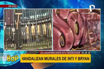 Vandalizan murales y muestras de homenaje para Inti y Byan