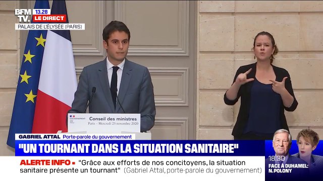 Gabriel Attal: Il ne s'agit pas d'une levée du confinement, le 28 novembre n'est pas le 11 mai