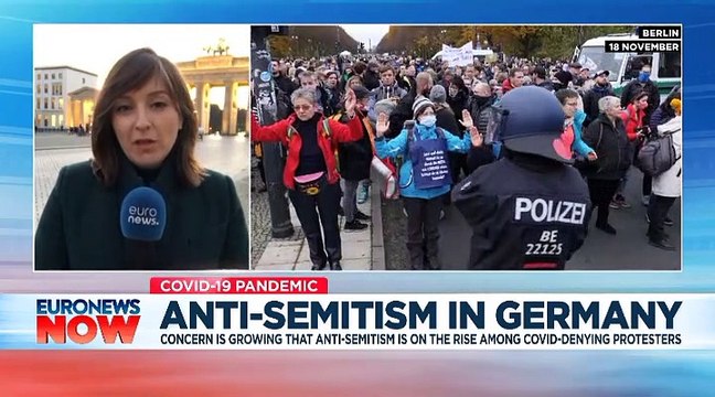 Is anti-Semitism on the rise in Germany among groups protesting COVID restrictions?