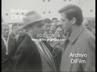 Juan Manuel Fangio on presentation of Torino car in Europe 1967