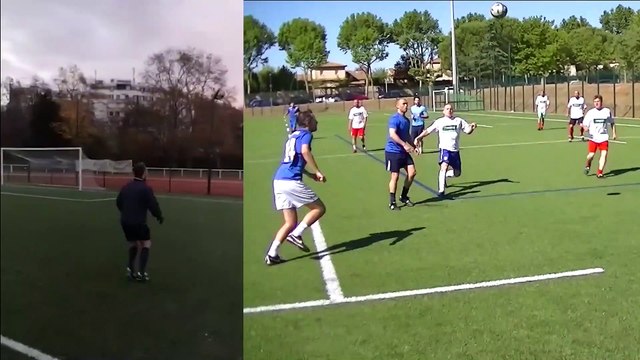 Julien Schmaus imite ironiquement les clowneries farfelues de Cédric Drouet