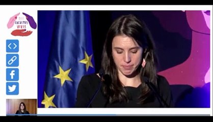 Irene Montero se cree su papel: así rompe a llorar la Ministra de Igualdad al presidir su primer 25-N