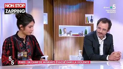 C à Vous : un policier fait un croche-pied à un migrant, une enquête ouverte (Vidéo)