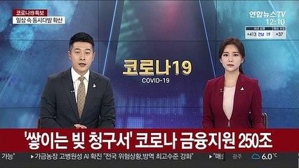 '쌓이는 빚 청구서' 코로나 금융지원 250조