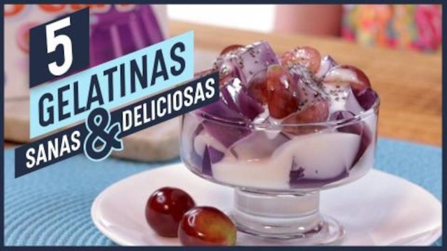 5 Recetas de gelatinas saludables y deliciosas