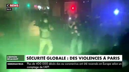 Loi Sécurité Globale : Les images insoutenables d'un policier lynché au sol par des casseurs hier soir à Paris peu après 18h30, Place de la Bastille