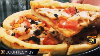 Homemade Pizza Recipe Without Oven - ওভেন ছাড়াই ঘরে তৈরি পিজ্জা রেসিপি | SYA Channel