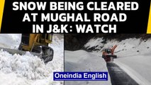 Jammu & Kashmir: Snow clearance operation underway at Mughal Road in Rajouri district: Watch