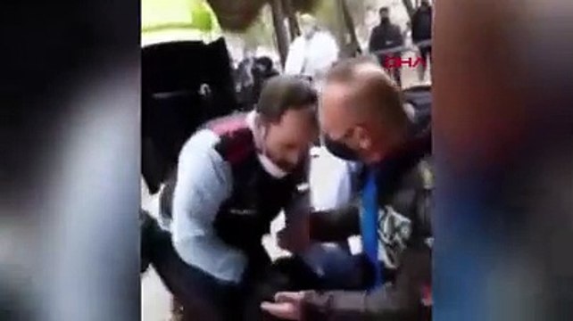 Hastane önünde polis şiddeti! Genç kadın kabusu yaşadı!