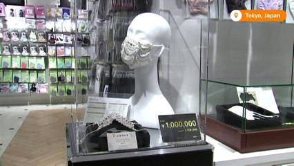 Luxurious face masks on sale for $9,600 in Japan