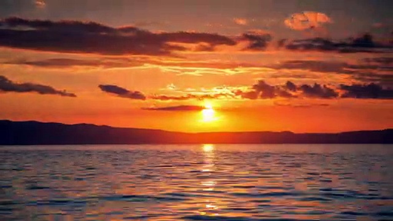 Stunning Sunset Seen From The Sea
