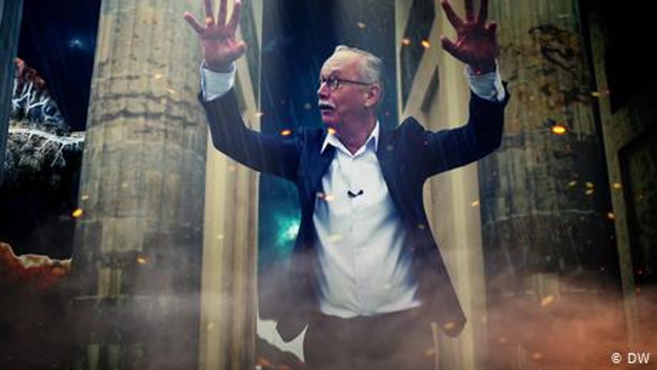 Krieger, allein auf dem großen Platz