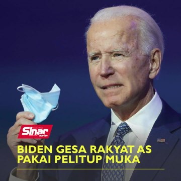 Biden gesa rakyat AS pakai pelitup muka
