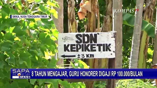 8 Tahun Mengajar, Guru Honorer Ini Digaji Rp 100.000 per Bulan