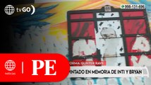 Destruyen mural pintado en homenaje a la memoria de Bryan e Inti | Primera Edición