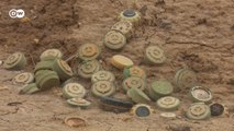 Exposed to the danger of uncleared landmines