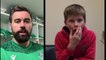 Edinburgh boy surprised with special football gift