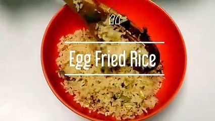 Egg Rice with simple ingredients # Evening fast food