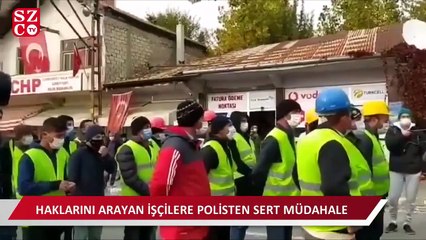 Ermenek maden işçilerine polisten sert müdahale ve gözaltı