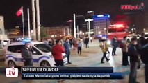 Taksim Metro İstasyonu intihar girişim nedeniyle kapatıldı