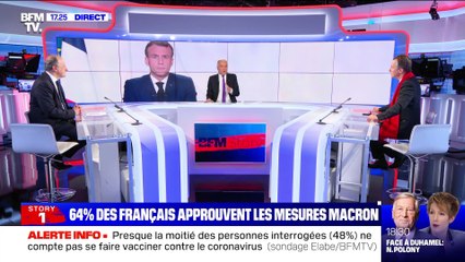 Story 2 : 64% des Français approuvent les mesures annoncées par Emmanuel Macron - 25/11