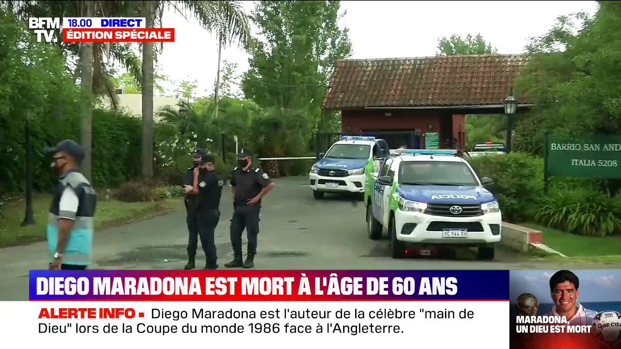 Mort de Diego Maradona: le gouvernement argentin décrète trois jours de deuil national