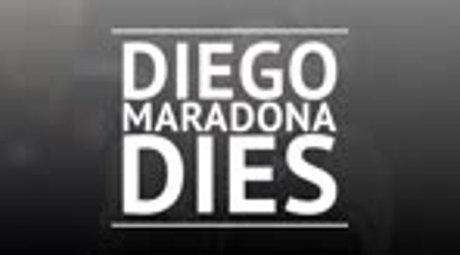 Diego Maradona dies aged 60