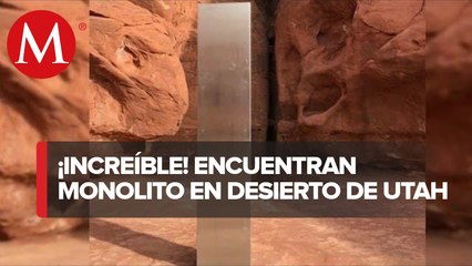 Encuentran misterioso monolito de metal en desierto de Utah