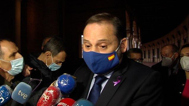 Ábalos apunta que el Gobierno está por la unidad nacional frente a las declaraciones de Otegi