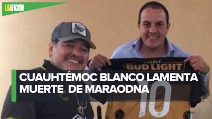 "El futbol está triste porque muere uno de los mejores futbolistas": Cuauhtémoc Blanco
