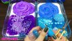 PURPLE vs BLUE! Mixing Random into GLOSSY Slime ! Satisfying Slime Video #348