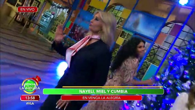 Nayeli, Miel y Cumbia estuvieron en el programa para cantar el tema Evidencias ! | Venga La Alegría