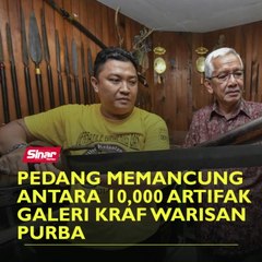 Pedang memancung antara 10,000 artifak Galeri Kraf Warisan Purba