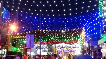 Gulbarga, ll Muslim chowk,ll Eid-e-Milad-un-Nabi celebration,ll Chowk Decorated .