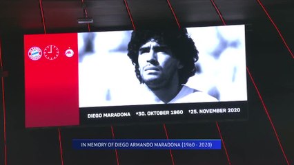 Champions League matches observe minute's silence for Diego Maradona