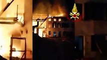 Feltre (BL) - Incendio devasta abitazione nella frazione Umin (25.11.20)