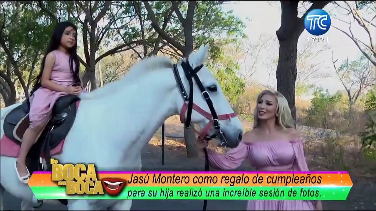 Jasú Montero sorprendió a su hija con una tierna sesión de fotos