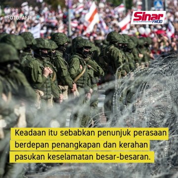 Penunjuk perasaan desak PM Belarus lepas jawatan