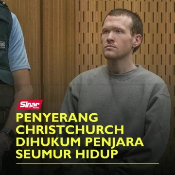 Penyerang Christchurch dihukum penjara seumur hidup