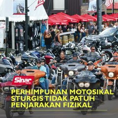 Perhimpunan Motosikal Sturgis tidak patuh penjarakan fizikal