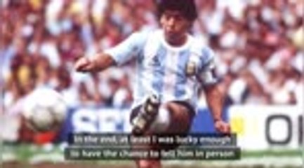 'I told him he was a hell of a player' - Zidane on Maradona's death