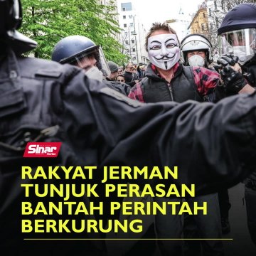 Rakyat Jerman tunjuk perasan bantah perintah berkurung
