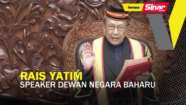 Rais Yatim Speaker Dewan Negara baharu