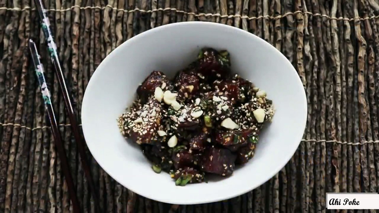 Ahi Poke Hawaiian Dish  Delicious Lunch or Dinner Recipe
