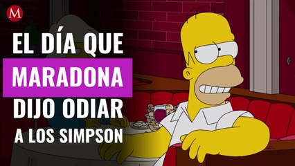 El día que Maradona dijo que odiaba a 'Los Simpson' y 'Homero' le respondió 'con todo'