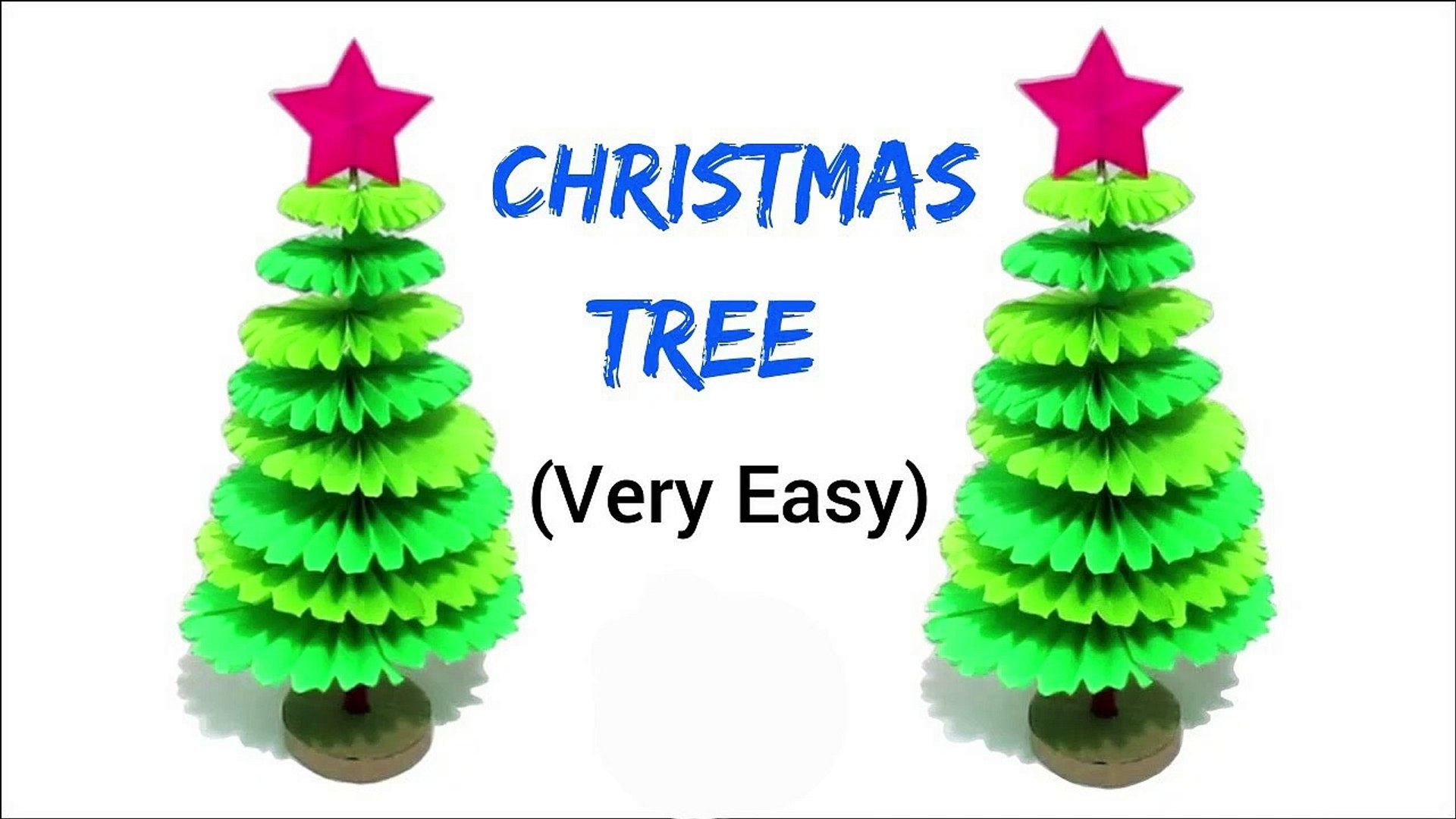 Easy DIY Paper Christmas Tree | How to Make Merry Christmas Tree ...