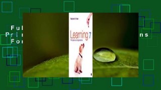 Full Version  Learning: Principles and Applications  For Kindle