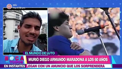 En Boca de Todos: Así se vivió la triste noticia del fallecimiento de Maradona