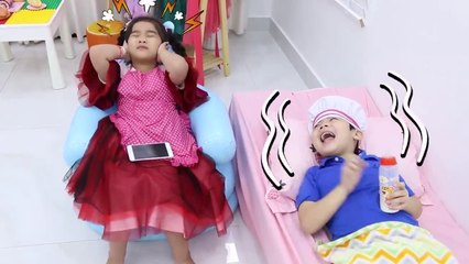 Miss Polly Had a Dolly Kids Song -  Suri and Annie Pretend Play Sing - along Nurse